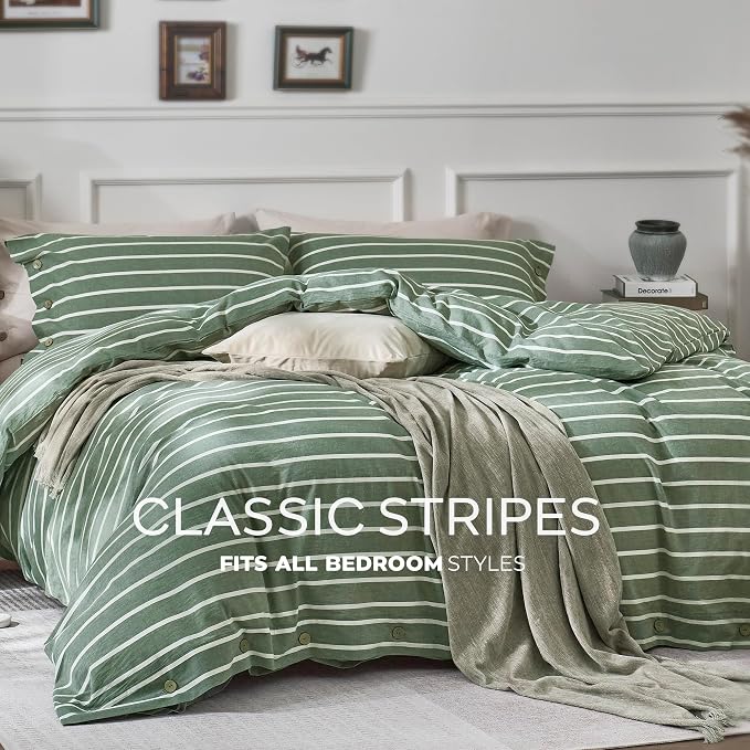 JELLYMONI Cotton Duvet Cover Cal King Size - Image 7