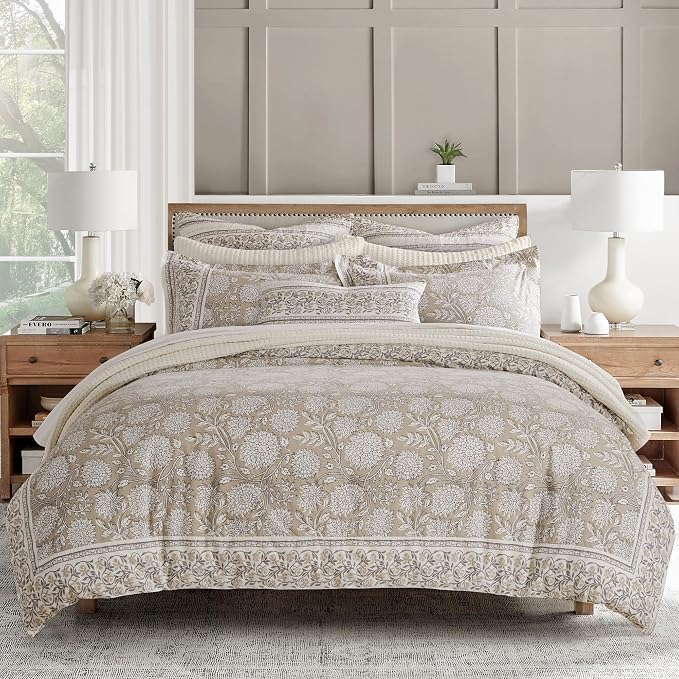 Levtex Home Adare Taupe Reversible Twin/Twin XL Comforter Set by LevtexHome
