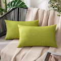 MIULEE Pack of 2 Decorative Outdoor Solid Waterproof Throw Pillow Covers Spring by MIULEE