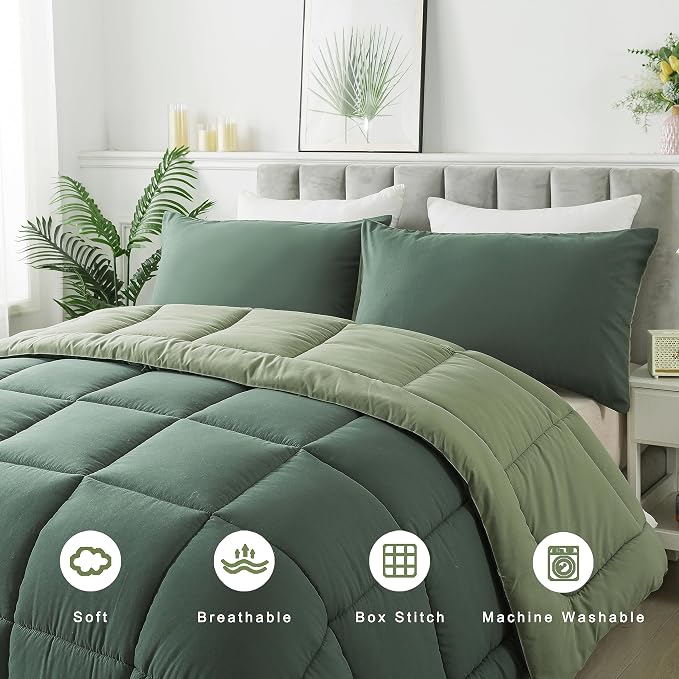 DOWNCOOL Twin Comforter Set -All Season Bedding Comforters Sets - Image 3