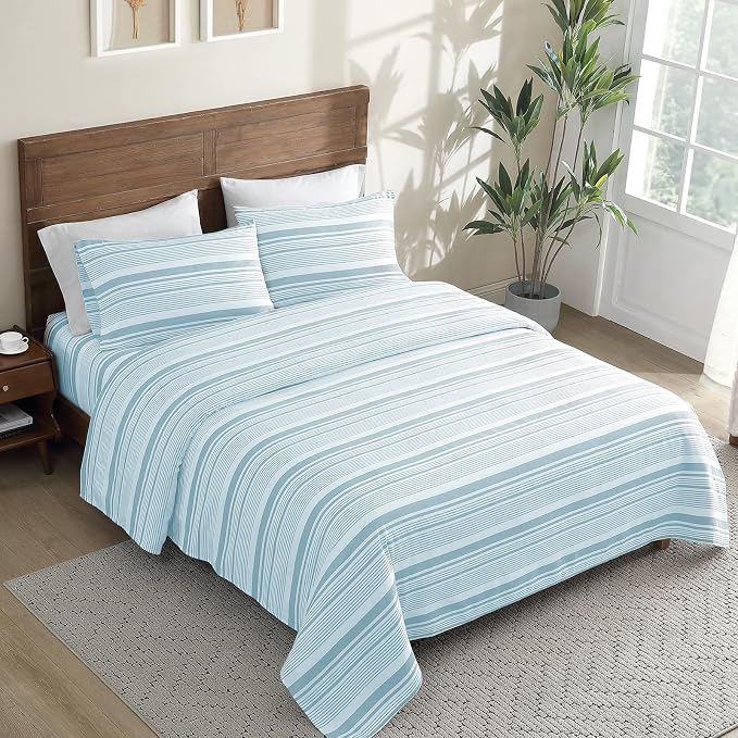 ClevaHome Classic Stripe Sheet Set - Image 6