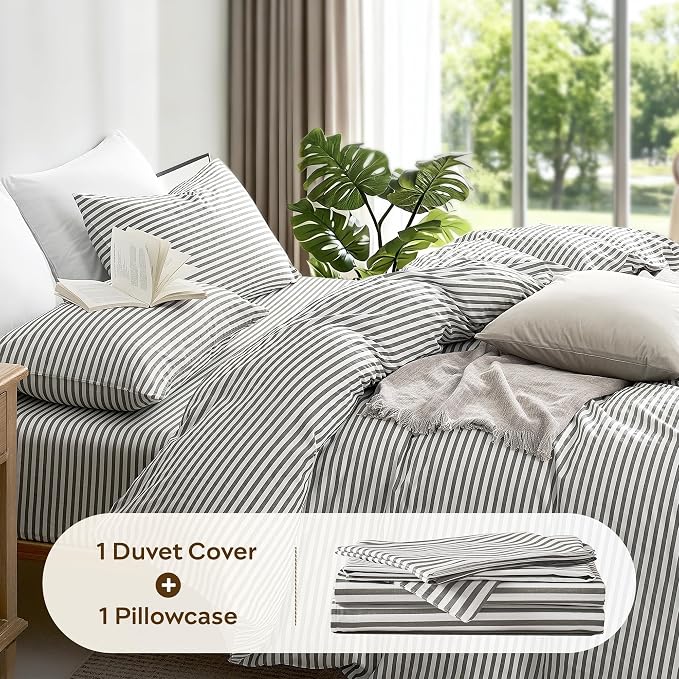 JELLYMONI Duvet Cover, 100% Natural Cotton, Printed Comforter Cover - Image 6