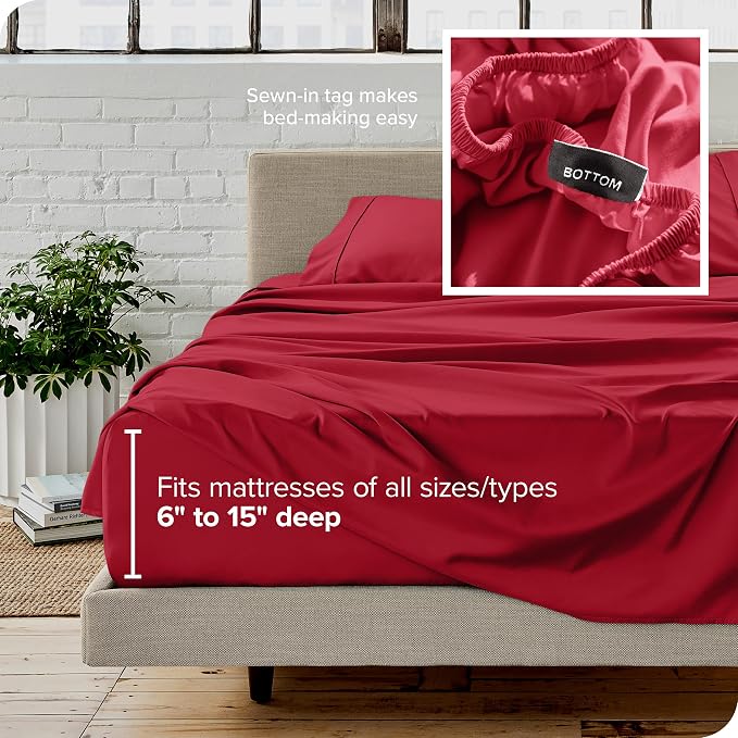 Bare Home Full XL Sheet Set - Image 5