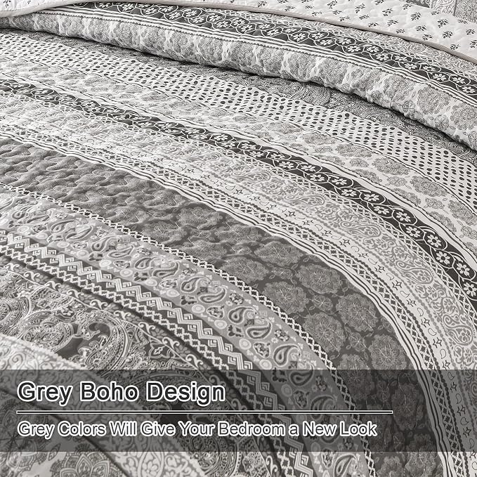 WONGS BEDDING Boho Quilt Set King Size - Image 6