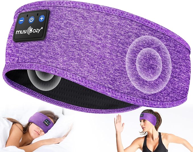 MUSICOZY Sleep Headphones Bluetooth 5.4 Headband, Wireless Earphones Music by MUSICOZY