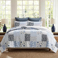 EverGrace Cotton Quilt Set Queen Size, 100% Cotton Reversible Lightweight by EverGrace