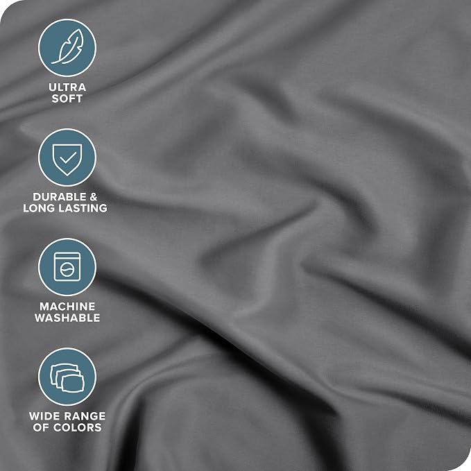 Bare Home 5-Pack Fitted Bottom Sheets Twin Extra Long - Image 2