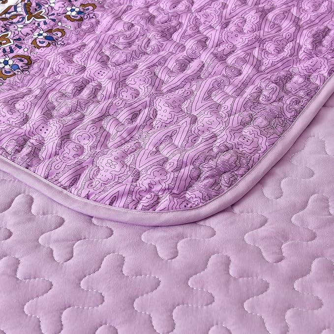 WONGS BEDDING Boho Queen Quilt Set, Lightweight Bed Decor Bedspread - Image 6
