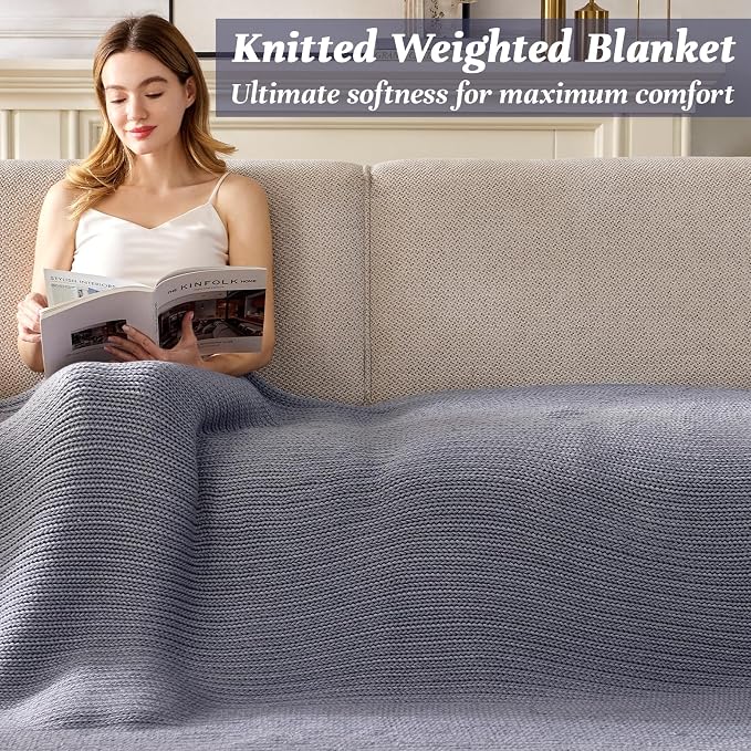 Guohaoi Knitted Weighted Blanket - Image 7