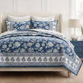EverGrace Cotton Quilt Set Queen Size, 100% Cotton Reversible Lightweight by EverGrace