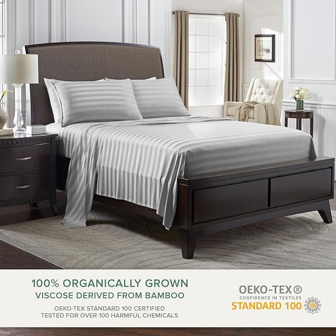 Queen Pillowcases by Pure Bamboo, Genuine 100% Organic Viscose Derived from - Image 3