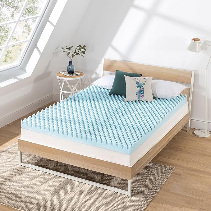 Best Price Mattress 4 Inch Egg Crate Memory Foam Mattress Topper - Image 2