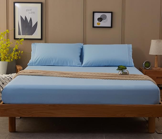 SONORO KATE Bed Sheet Set Super Soft Microfiber 1800 Thread Count Luxury - Image 8