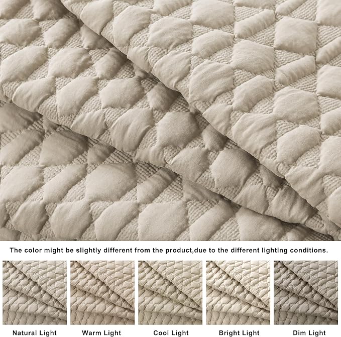 WDCOZY Oversized California Cal King Size Quilt Bedding Sets - Image 3