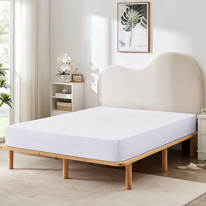 HBHLFZ Twin Fitted Sheet Only, Soft Breathable Bottom Sheet by HBHLFZLuxuryHomeLife