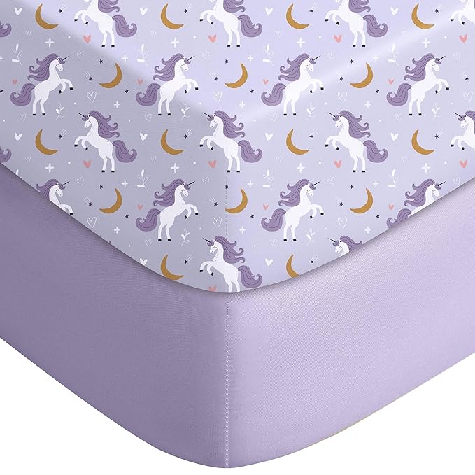 Yoofoss Baby Crib Sheets for Boys Girls, Fitted Crib Sheet 2 Pack for Standard by YOOFOSS