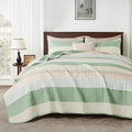 Andency King Size Quilt Set Mint Pink, 3 Pieces Summer Ultra Soft Lightweight by Andency