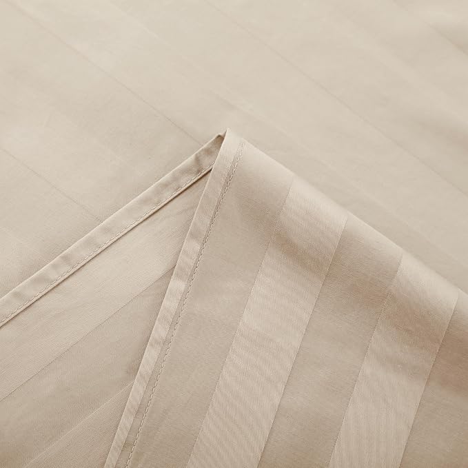 Flat Sheet Only Full Size, 400 TC 100% Egyptian Cotton Flat Sheet Striped - Image 6