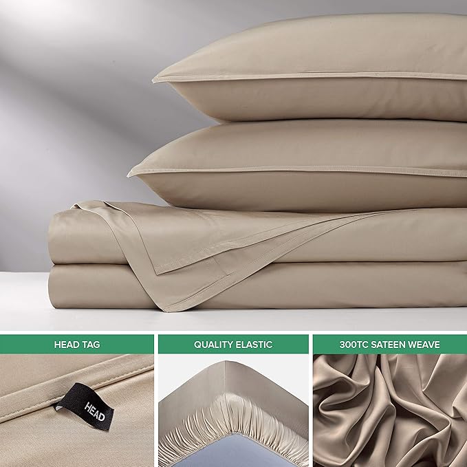 Pure Bamboo King Sheets, Genuine 100% Organic Viscose Derived from Bamboo Bed - Image 6