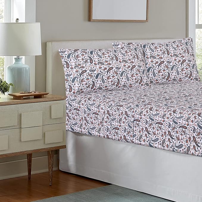 RUVANTI 100% Cotton Sheets – Twin XL Size Percale Bedding, Cooling & Breathable - Image 9