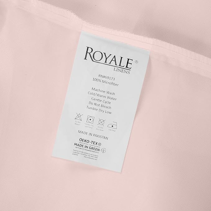 Royale Linens 2 Pack Bulk Flat Sheet Set - Image 9