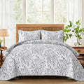 WONGS BEDDING Quilt King Size, Botanical Quilt by WONGSBEDDING