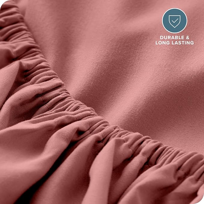 Bare Home Fitted Bottom Sheet Queen Size - Image 5