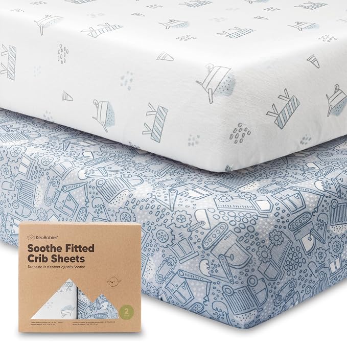 KeaBabies 2-Pack Organic Crib Sheets by KeaBabies