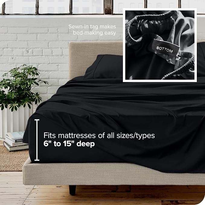 Bare Home Full XL Sheet Set - Image 5
