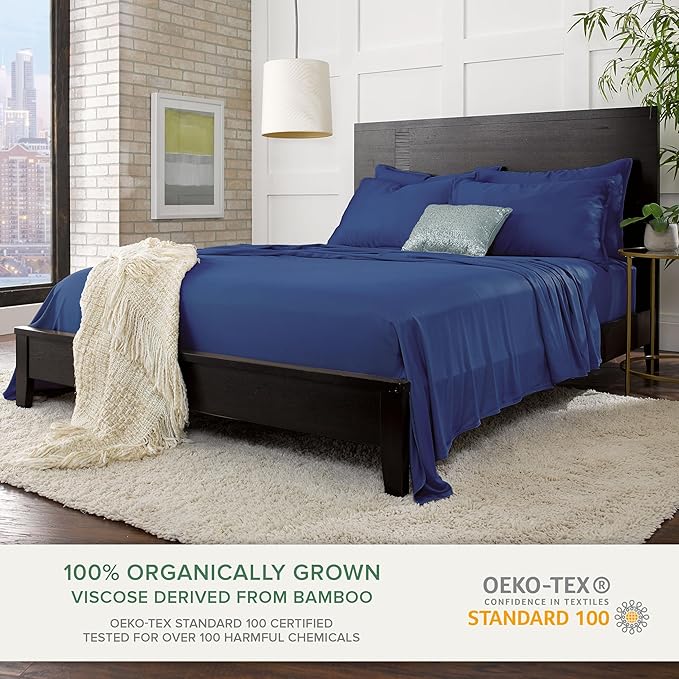 Queen Pillowcases by Pure Bamboo, Genuine 100% Organic Viscose Derived from - Image 3