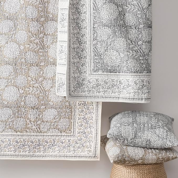 Levtex Home Adare Grey Reversible Full/Queen Quilt Set - Image 6