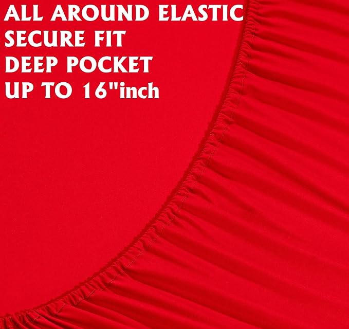 Elegant Comfort Luxury Soft Bed Sheets 1500 Premium Hotel Quality Microfiber - Image 4