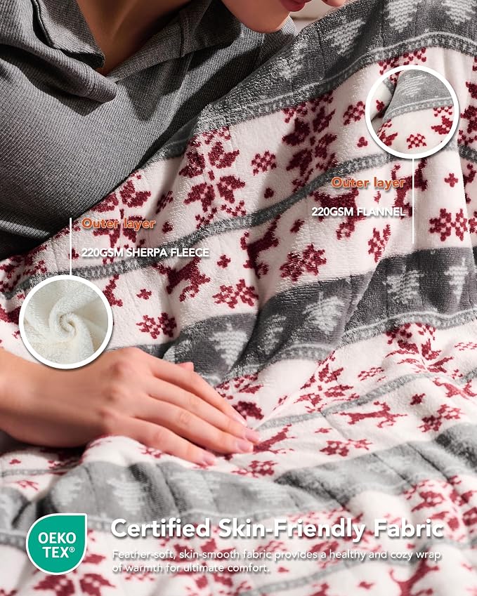 Homemate Electric Heated Blanket Full Size - Image 4