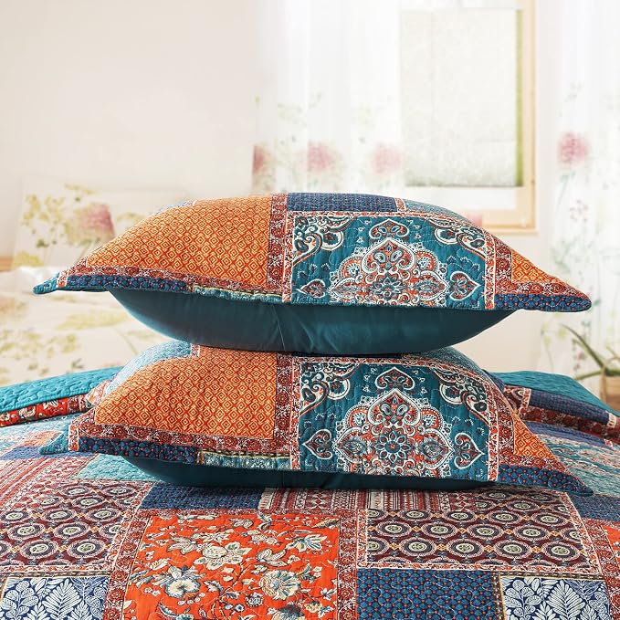 BEDIFANY 3 Pieces Cotton King Size Quilt Sets, Lightweight Bedspread King Size - Image 4