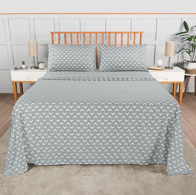 Utopia Bedding Queen Sheet Set, Soft Microfiber 4 Piece Bed Sheets - Image 3