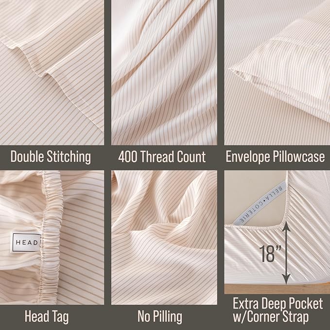 Bella Coterie | Luxury Bamboo Viscose King Size Pillowcase Set | 100% - Image 3