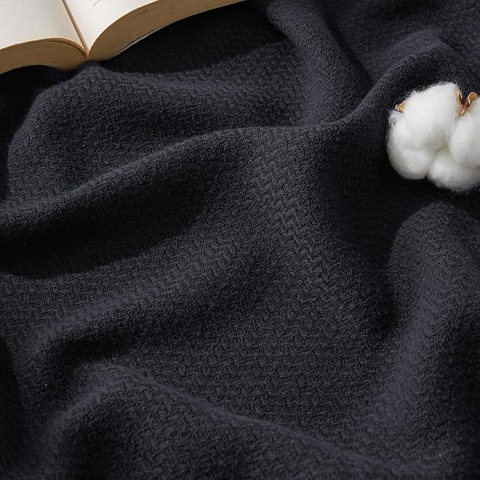 Bedsure GentleSoft 100% Cotton Large Throw Blanket by BEDSURE