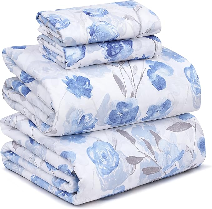 RUVANTI 100% Cotton Sheets – Queen Size Percale Bedding, Cooling & Breathable by Ruvanti