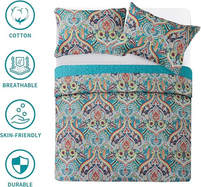 BEDIFANY Cotton Oversized King Size Quilt - Image 5