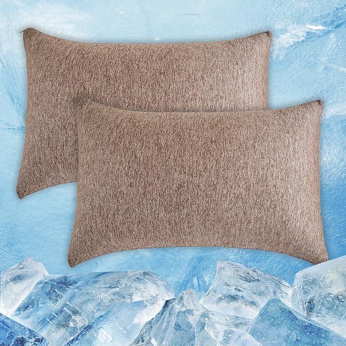 CHOSHOME Cooling Pillow Cases Zipper Pillow Covers Q-Max > 0.45 Zippered by CHOSHOME