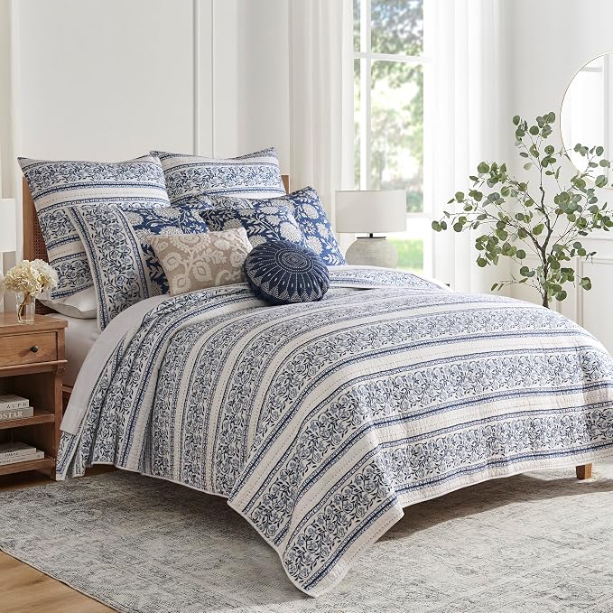 Levtex Home Adare Denim Reversible Twin/Twin XL Quilt Set - Image 3