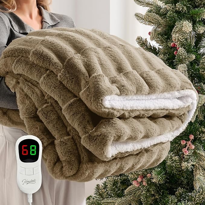 Homemate Electric Heated Throw Blanket by Homemate