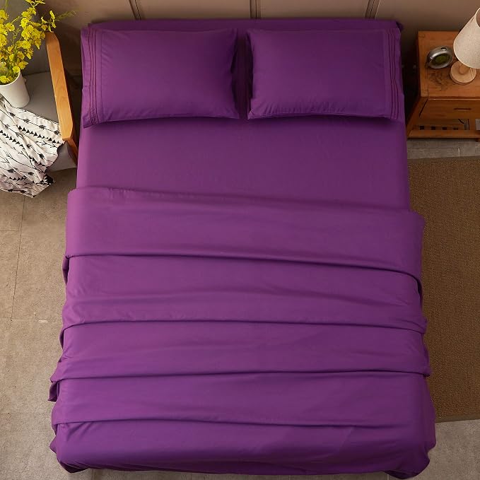 SONORO KATE Bed Sheet Set Super Soft Microfiber 1800 Thread Count Luxury - Image 9