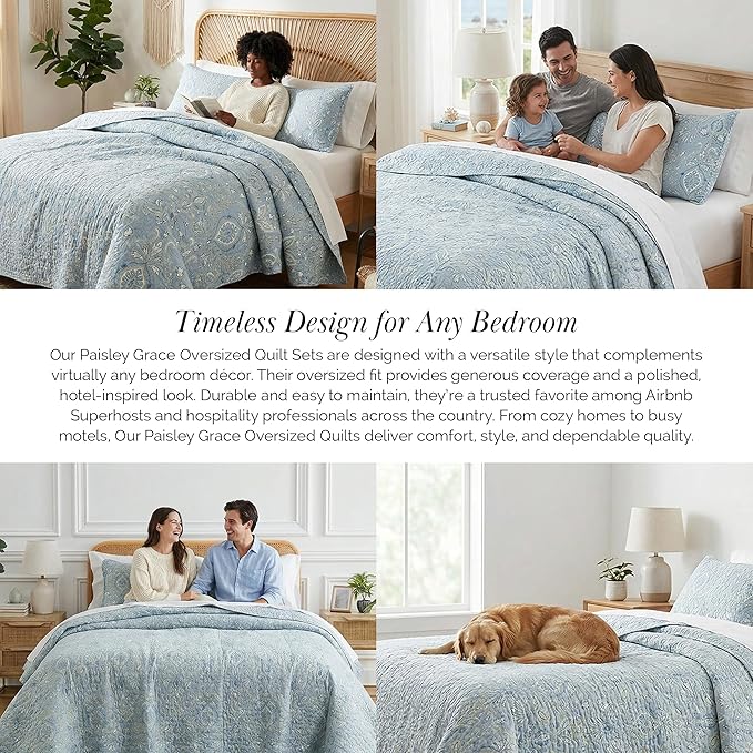 Southshore Fine Living, Inc. Boho Quilt Set, Lightweight Bedspread - Image 6