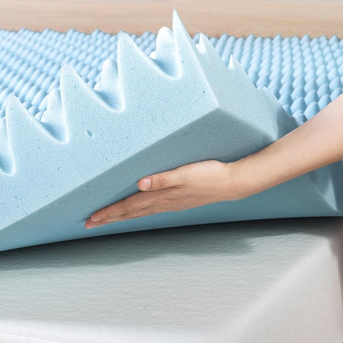 Best Price Mattress 4 Inch Egg Crate Memory Foam Mattress Topper - Image 4