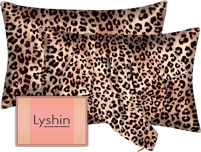 Silk Pillow Cases 2 Pack King Size by LYSHINSILKPILLOWCASES
