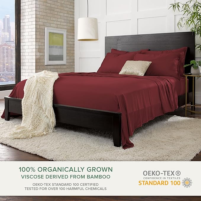 Queen Pillowcases by Pure Bamboo, Genuine 100% Organic Viscose Derived from - Image 3
