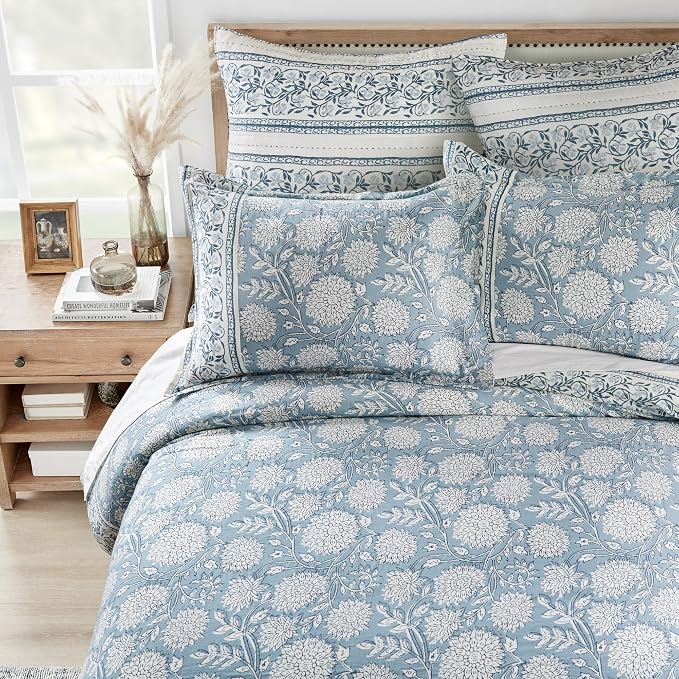 Levtex Home Adare Blue Reversible Twin/Twin XL Comforter Set - Image 4
