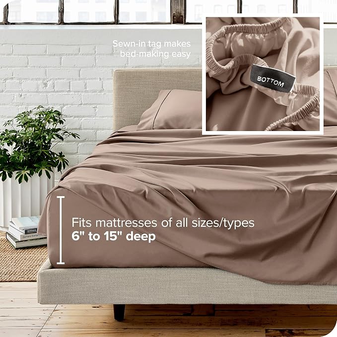 Bare Home Full XL Sheet Set - Image 5