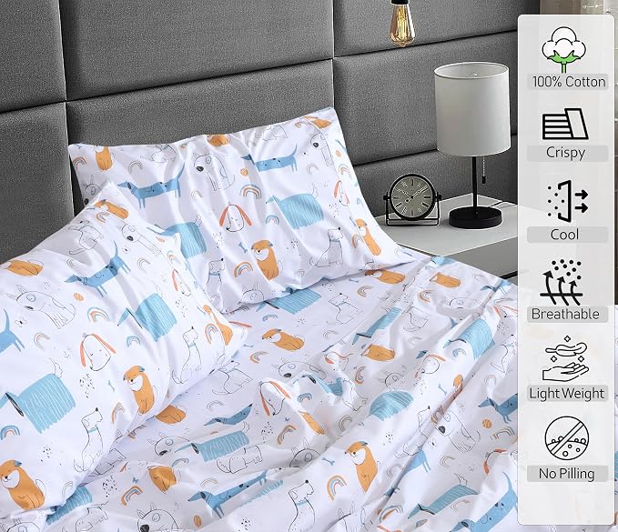 RUVANTI 100% Cotton Sheets – Twin XL Size Percale Bedding, Cooling & Breathable - Image 3